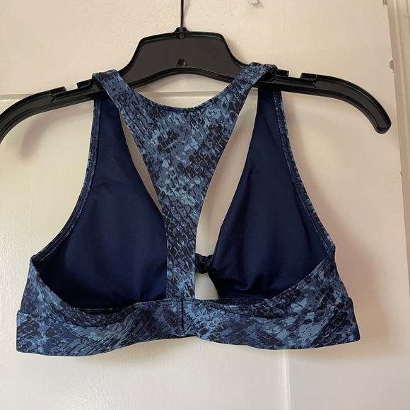 Victoria’s Secret PINK Ultimate sports bra Blue Snakeskin Print  size m - Picture 3 of 5